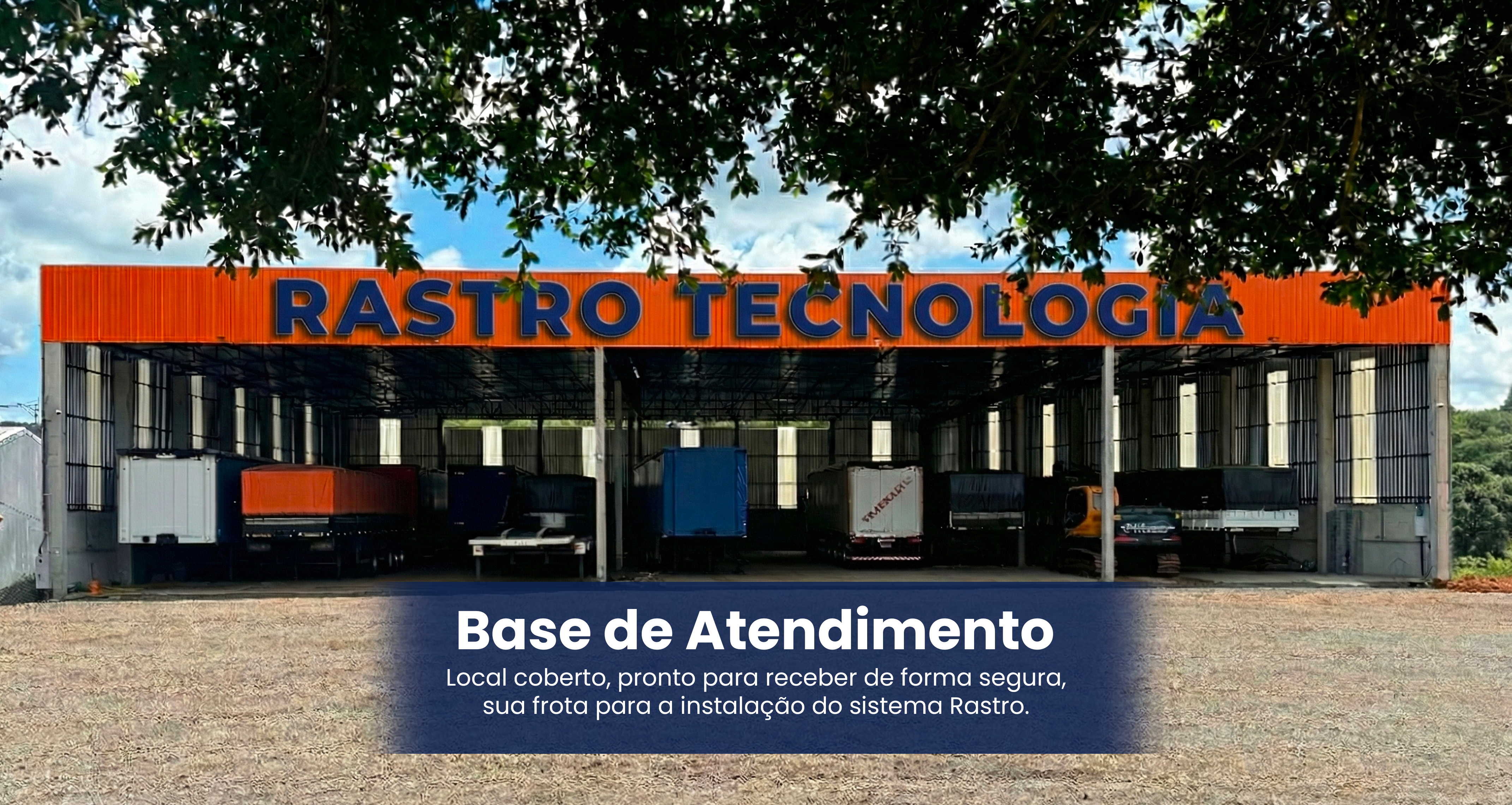 Fachada da base de atendimento da Rastro Tecnologia